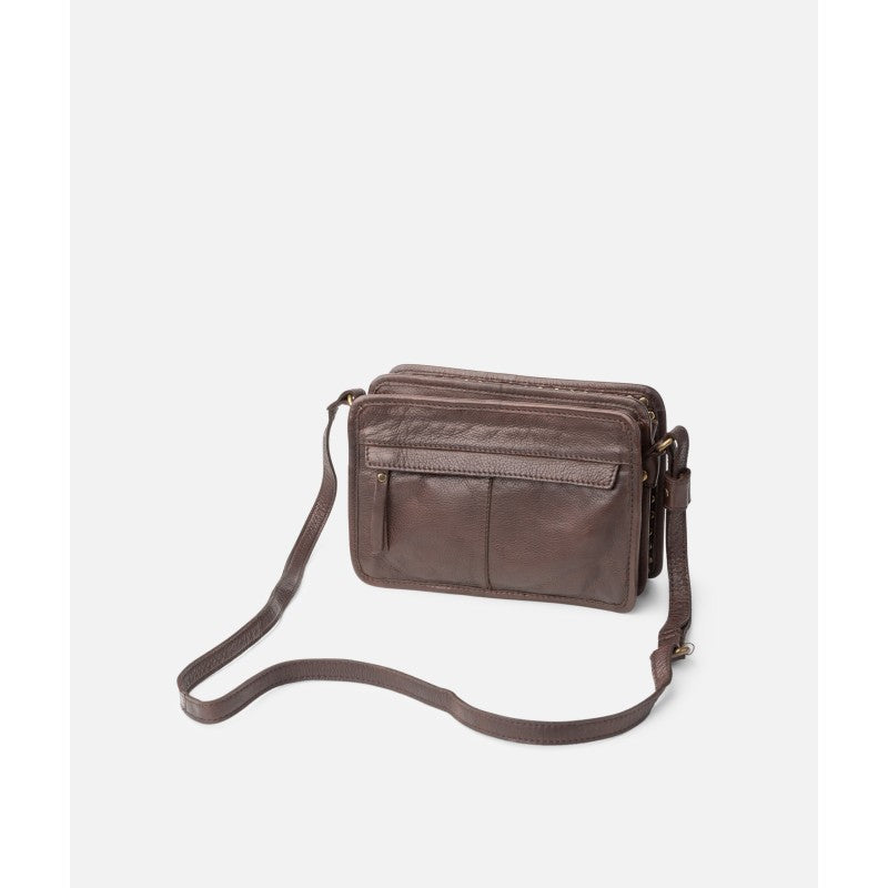 BIBA Rockwall leather bag with organised pockets