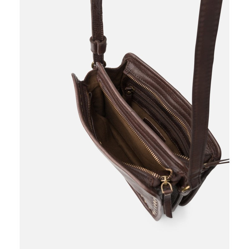 BIBA Rockwall leather crossbody bag detail