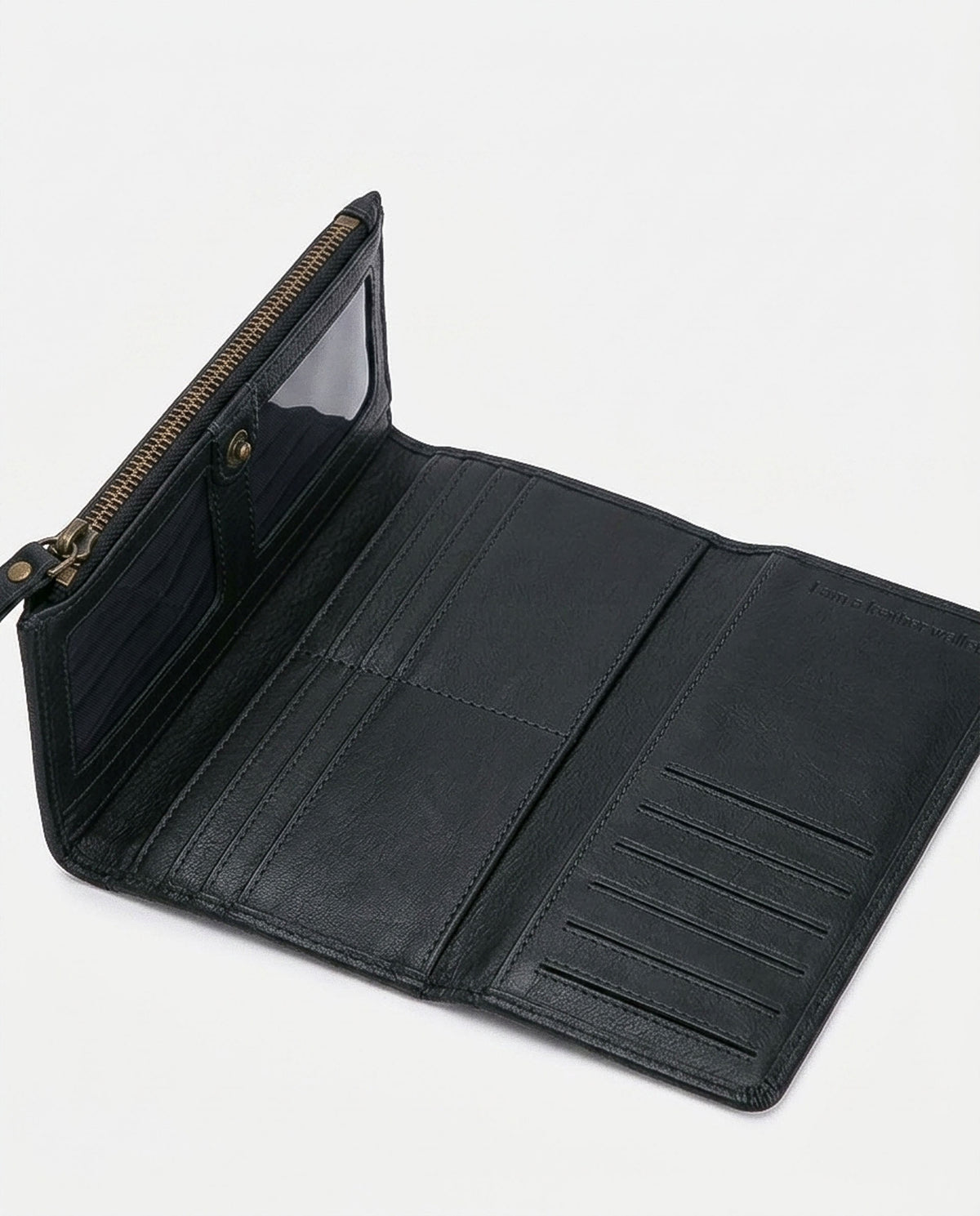 Interior of BIBA leather purse