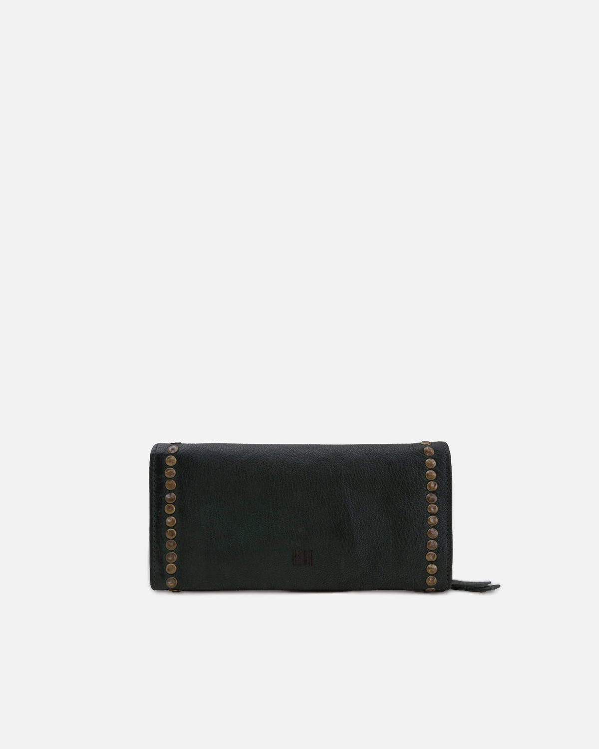 Black wallet with gold studs from BIBA