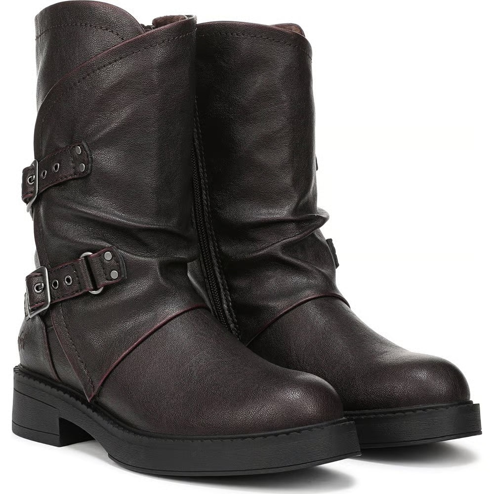 Blowfish Malibu Venice 2 wine faux leather boots