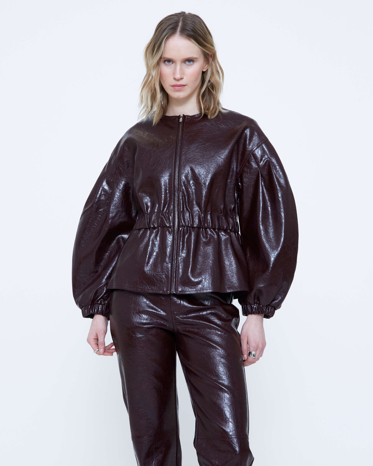 Wild Pony faux leather jacket front view