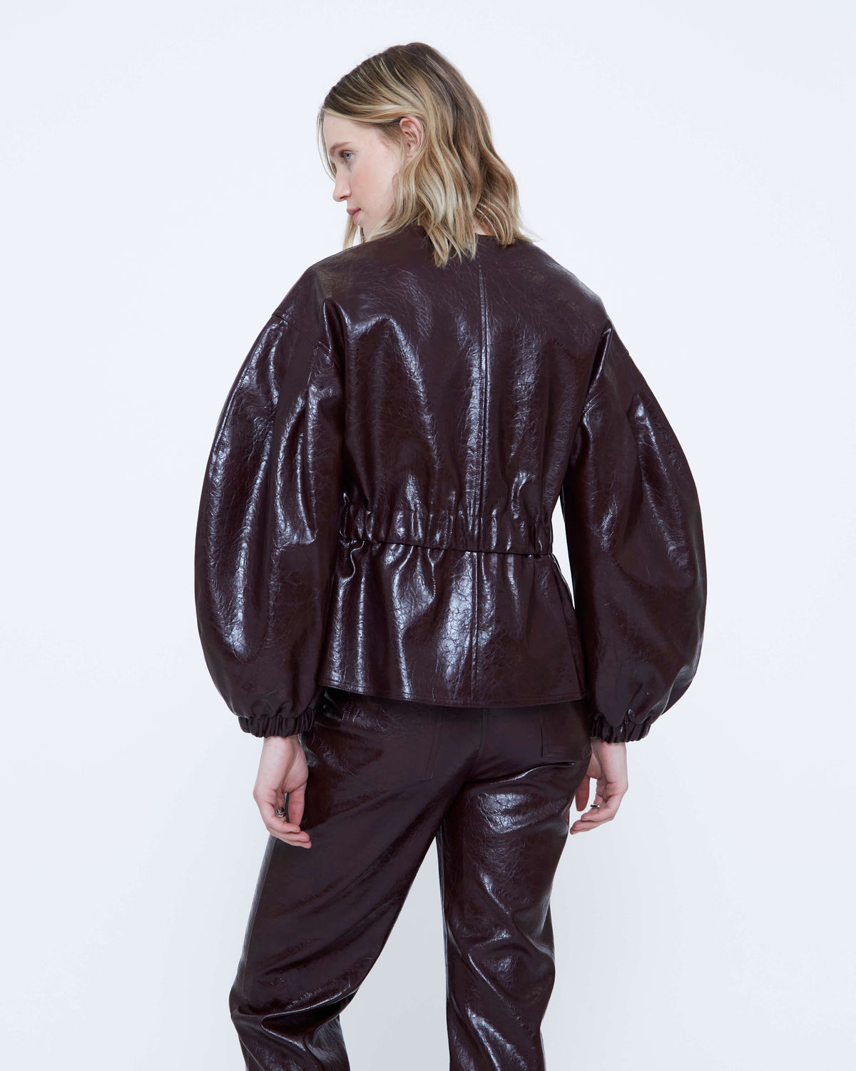 Wild Pony puff sleeve jacket back view