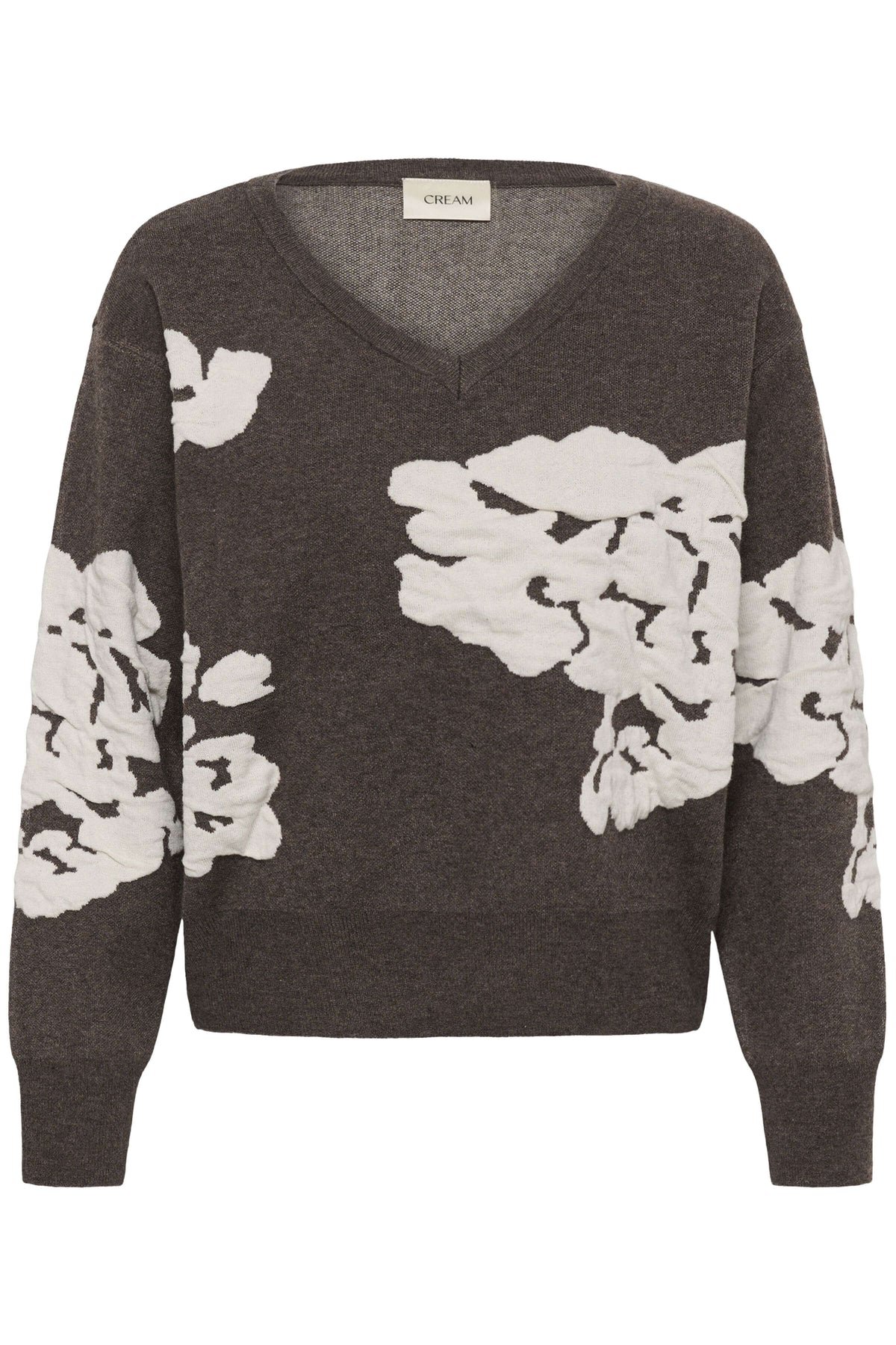 Cream Alley cotton-blend floral jumper 
