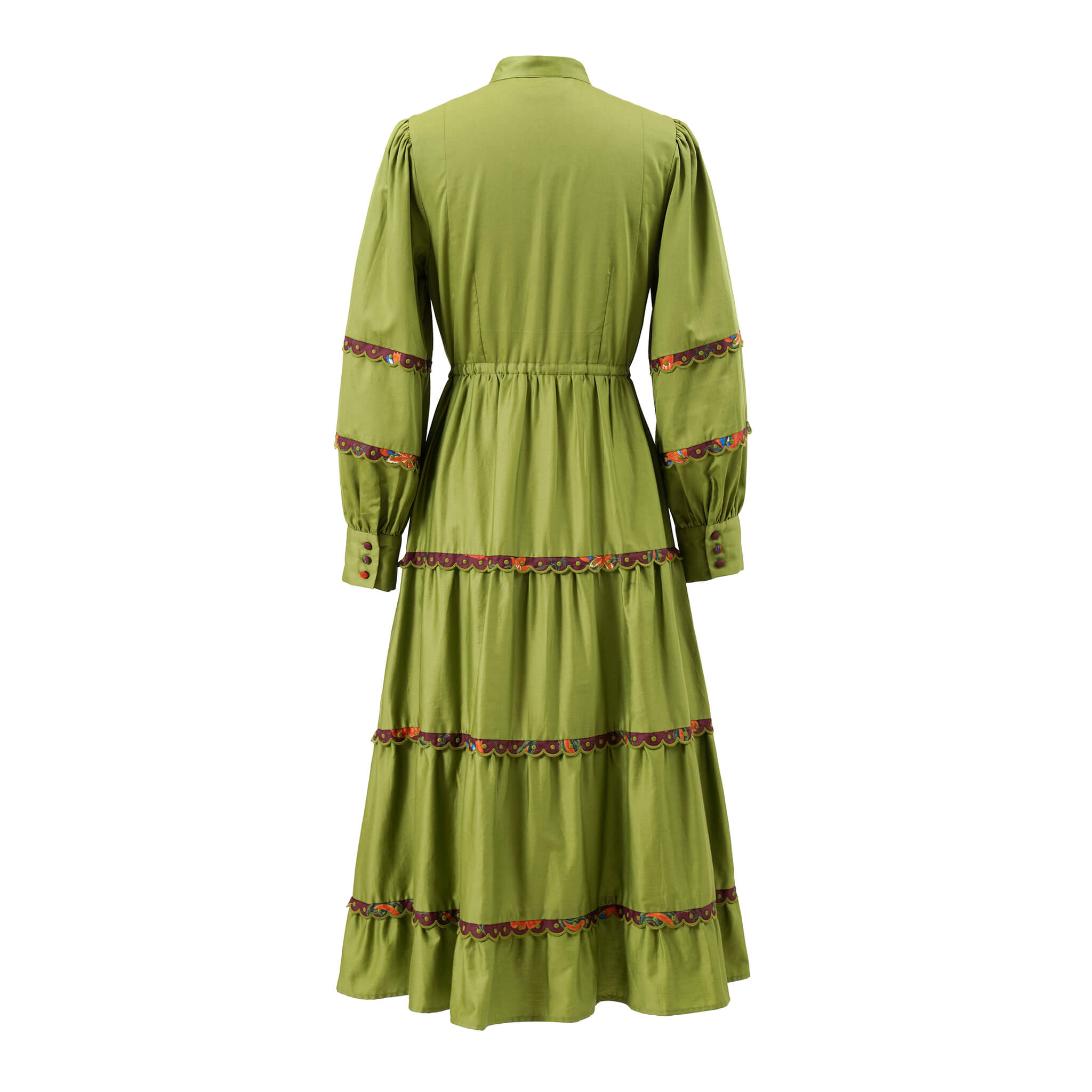 Emily Lovelock embroidered dress with adjustable drawstring waist