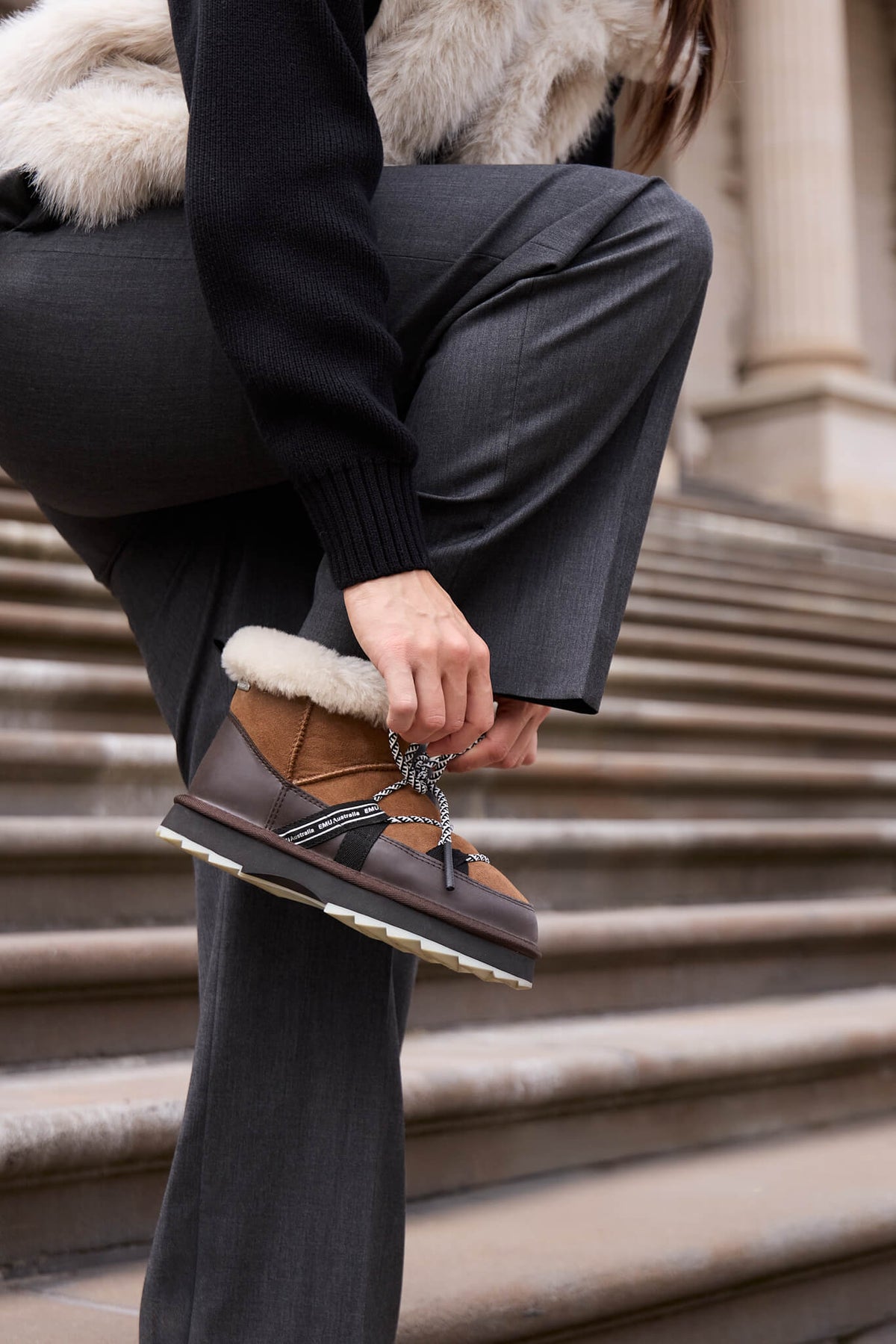 EMU Australia Blurred Micro flexible sole detail