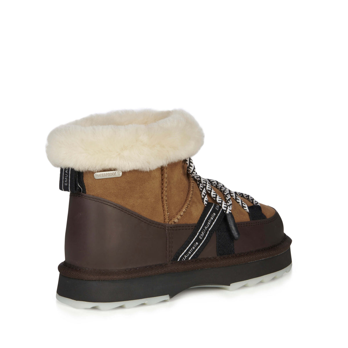 EMU Blurred Micro boots back view