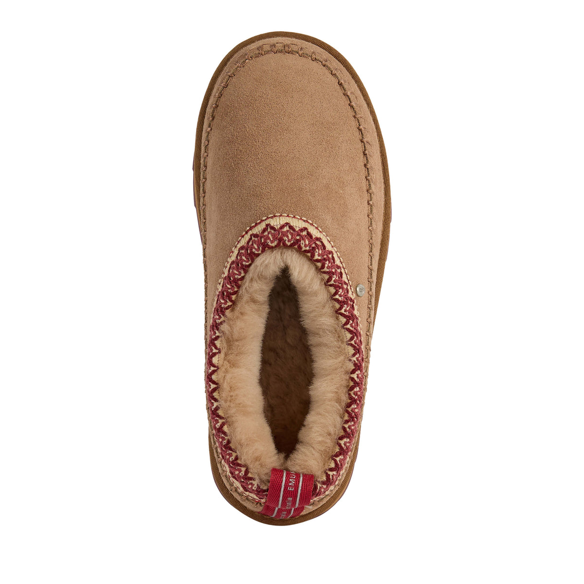 EMU Australia suede clogs in camel