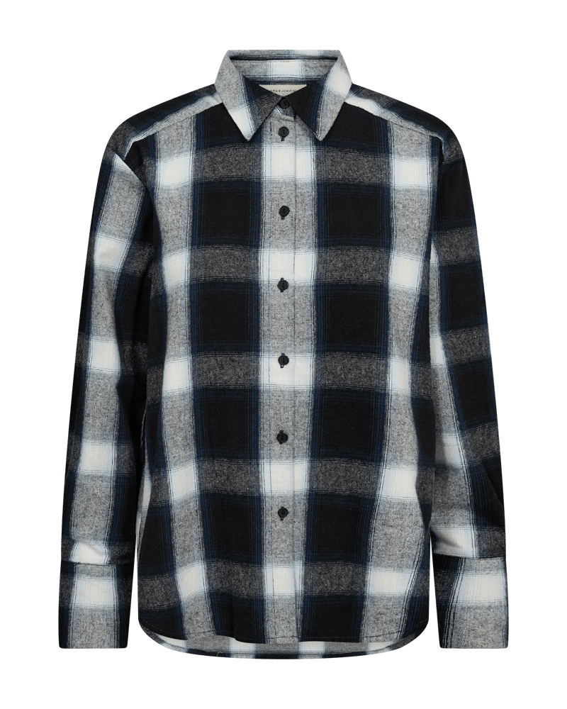 Brushed cotton Erino Shirt by Freequent with a button front