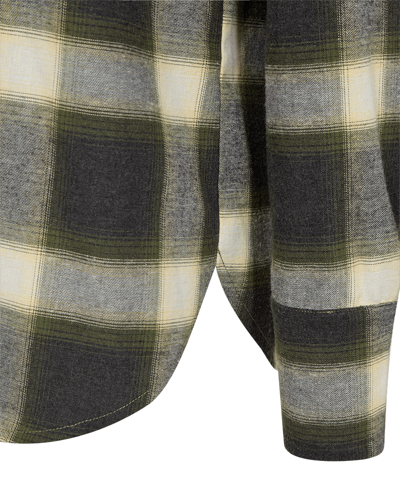Women’s Freequent checked shirt with long cuffed sleeves