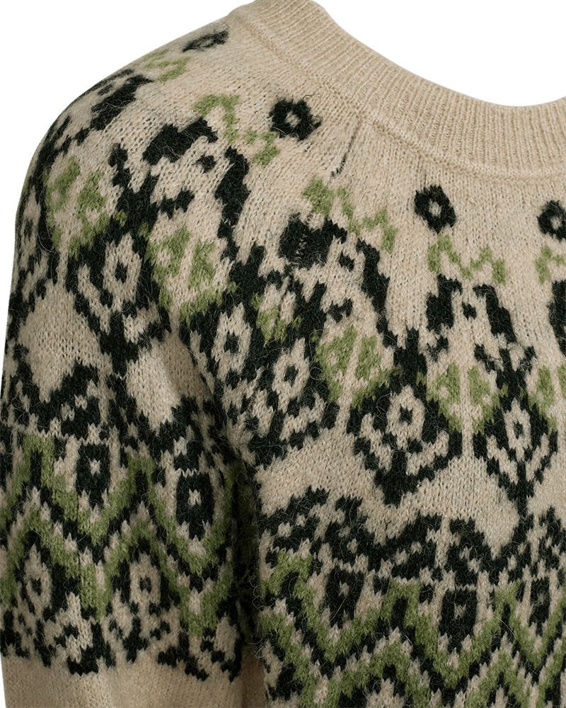 Freequent Merla jacquard yoke detail