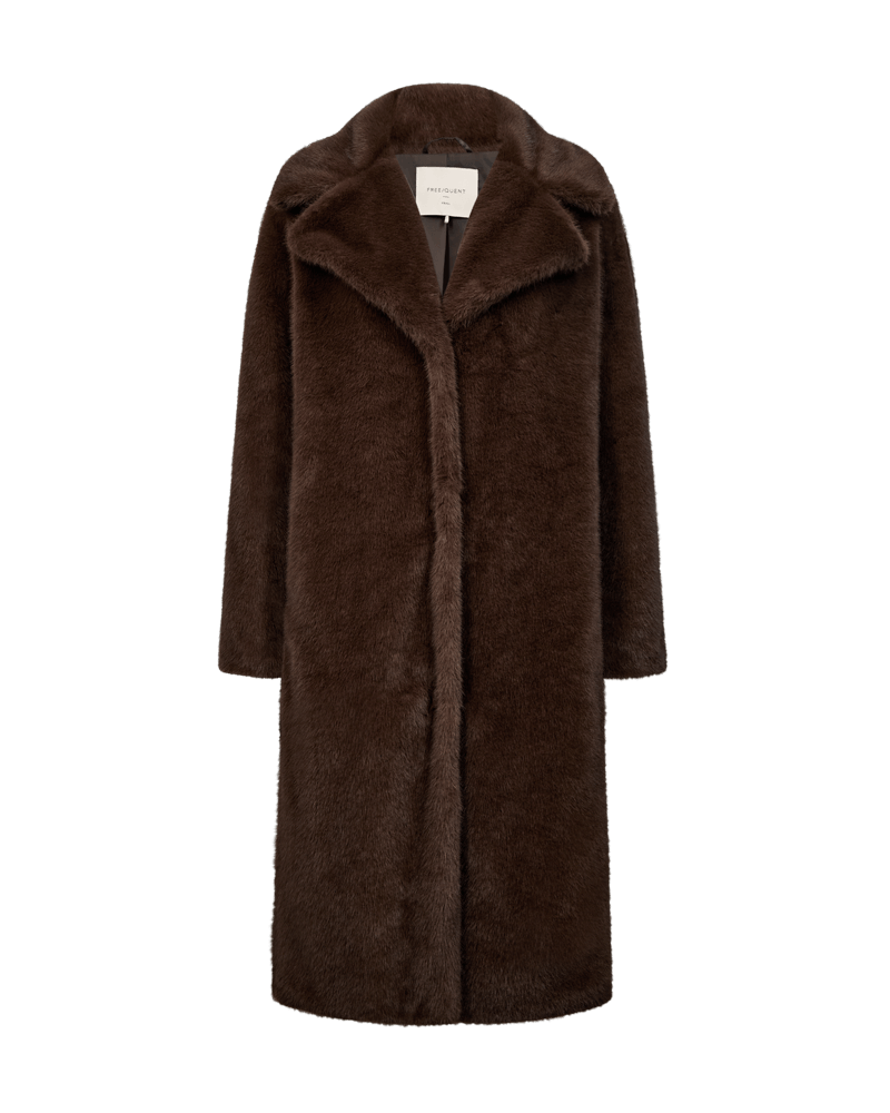 Freequent Minky faux fur coat style 211524 front view