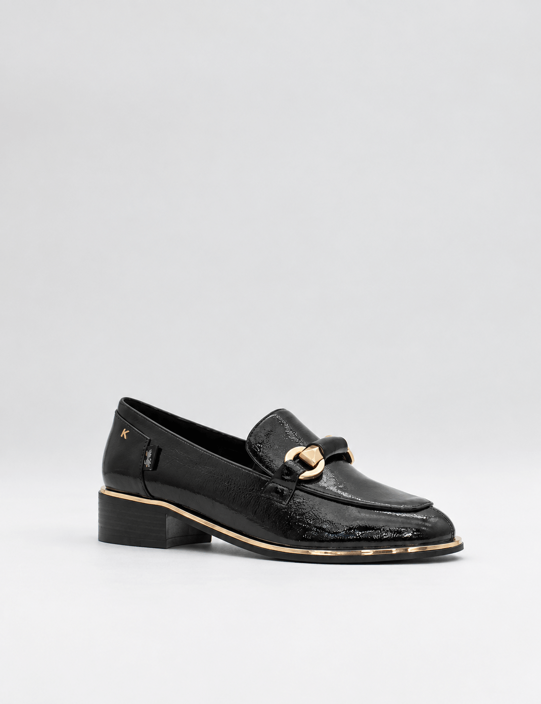 Kate Appleby Harlton glossy black women’s loafers