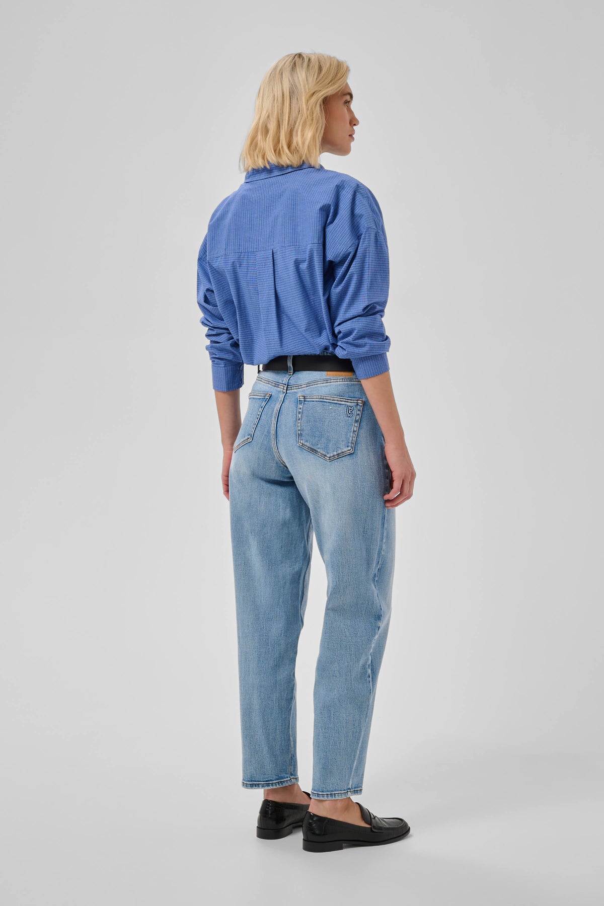 My Essential Wardrobe ankle-length barrel jeans