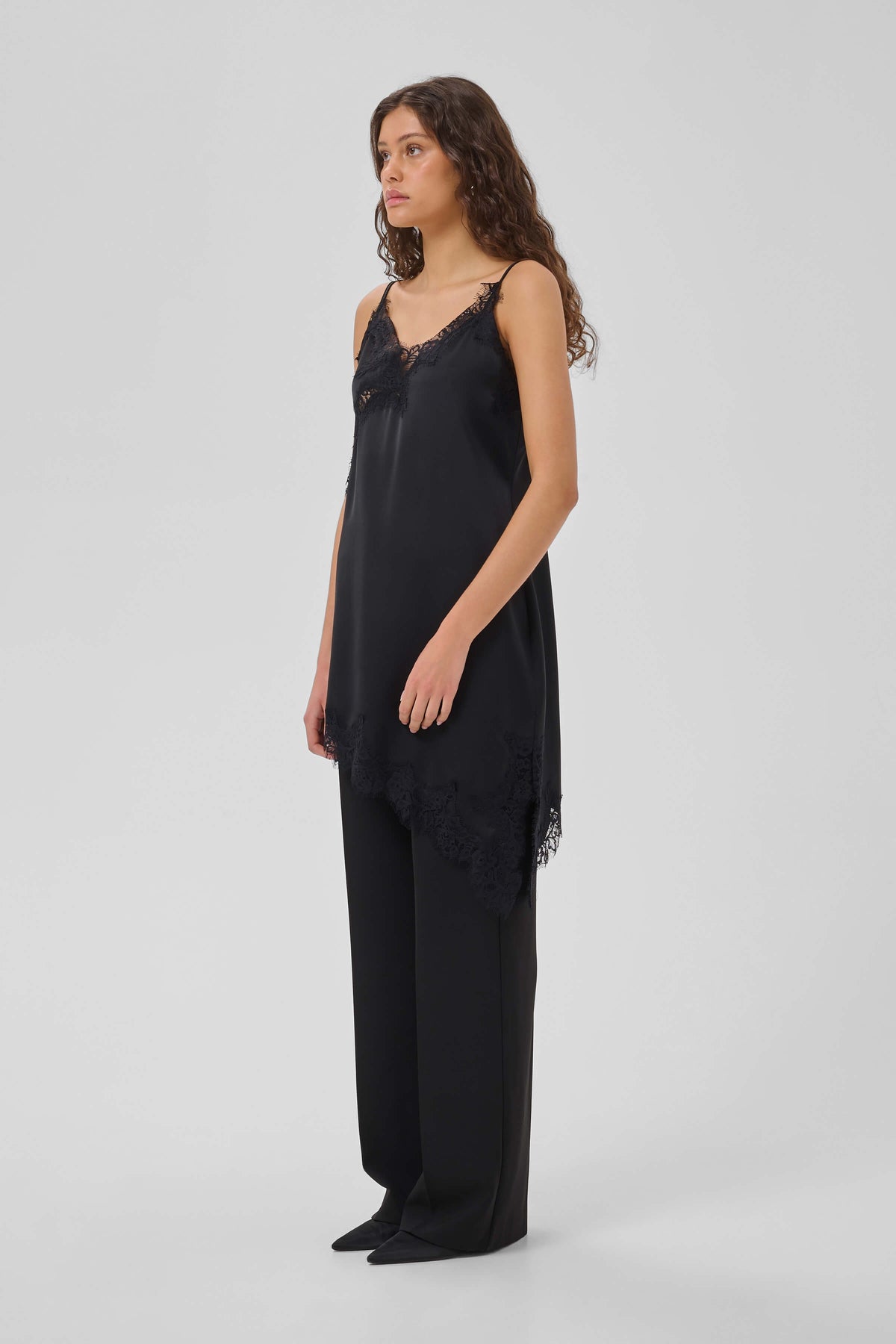 MWBrenda V-neck dress styled on a model