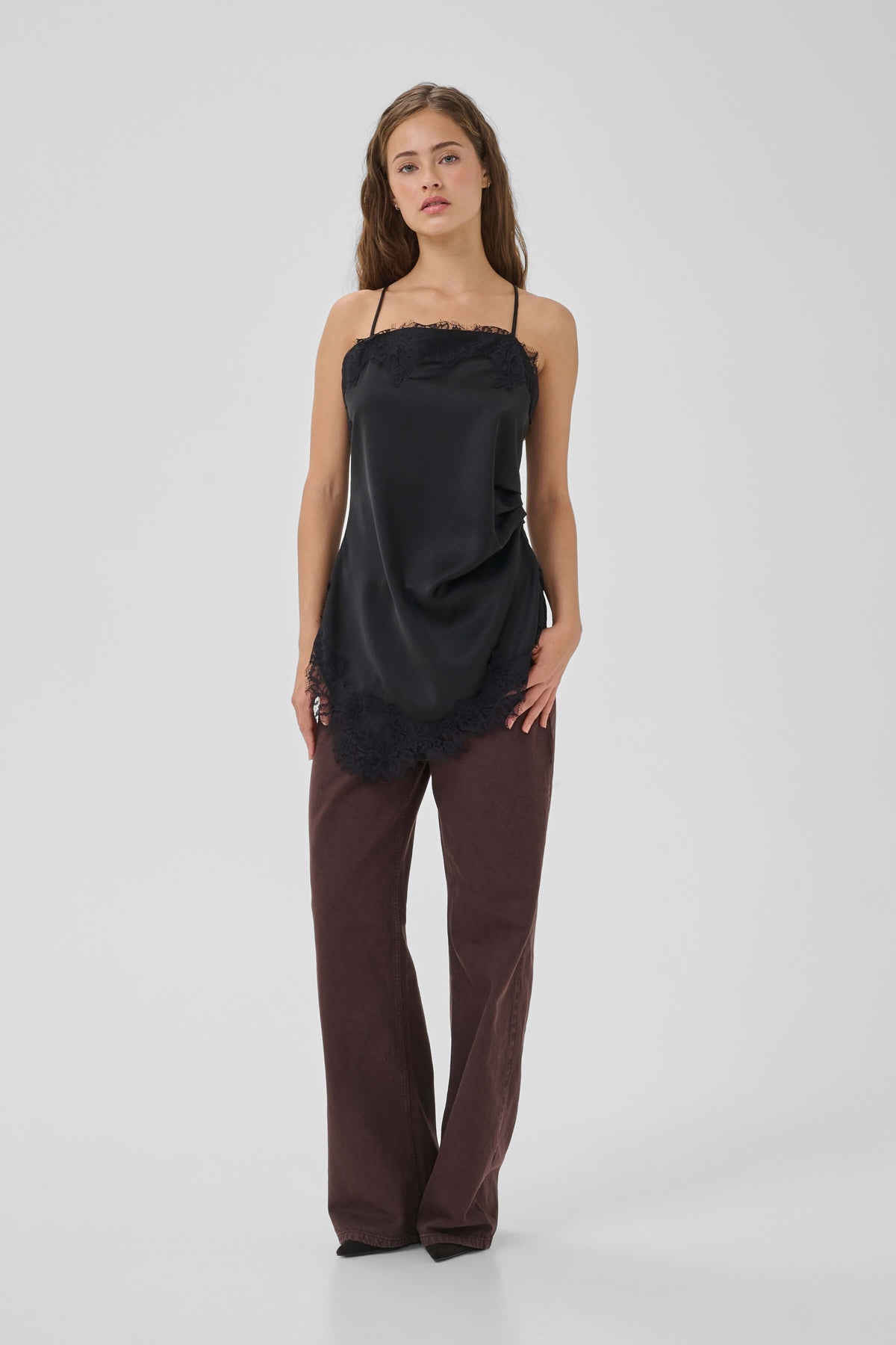 My Essential Wardrobe Brenda with eyelash-lace neckline detail