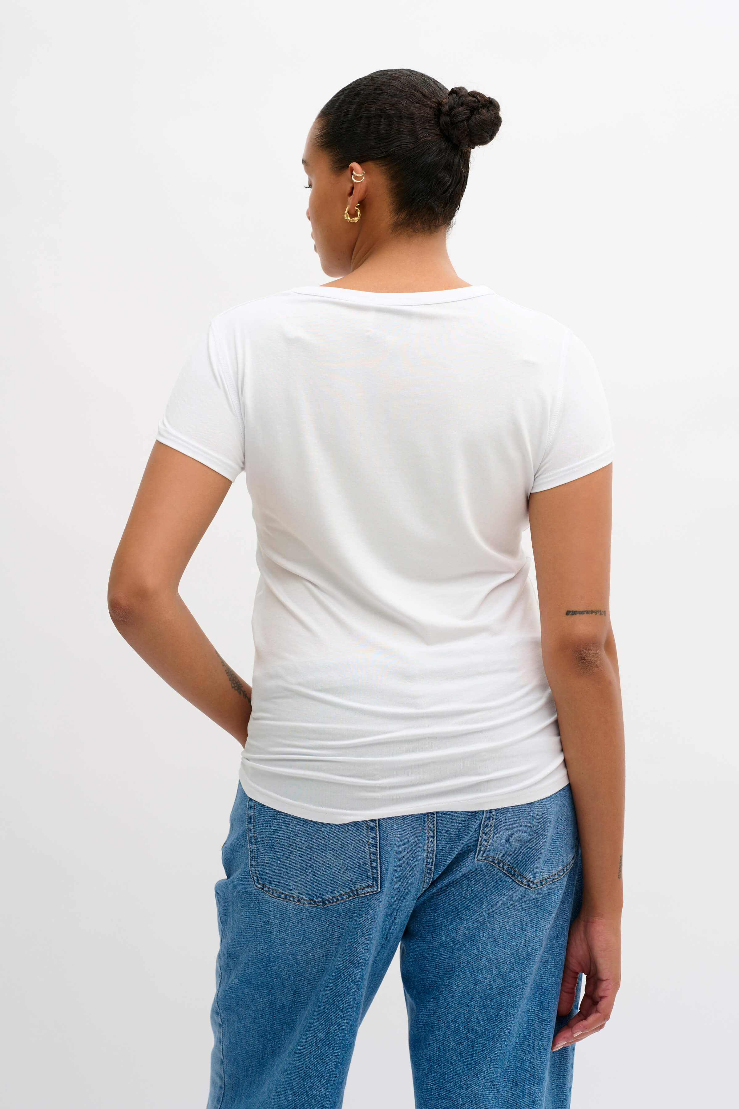 Regular-fit modal tee designed for everyday wear and layering