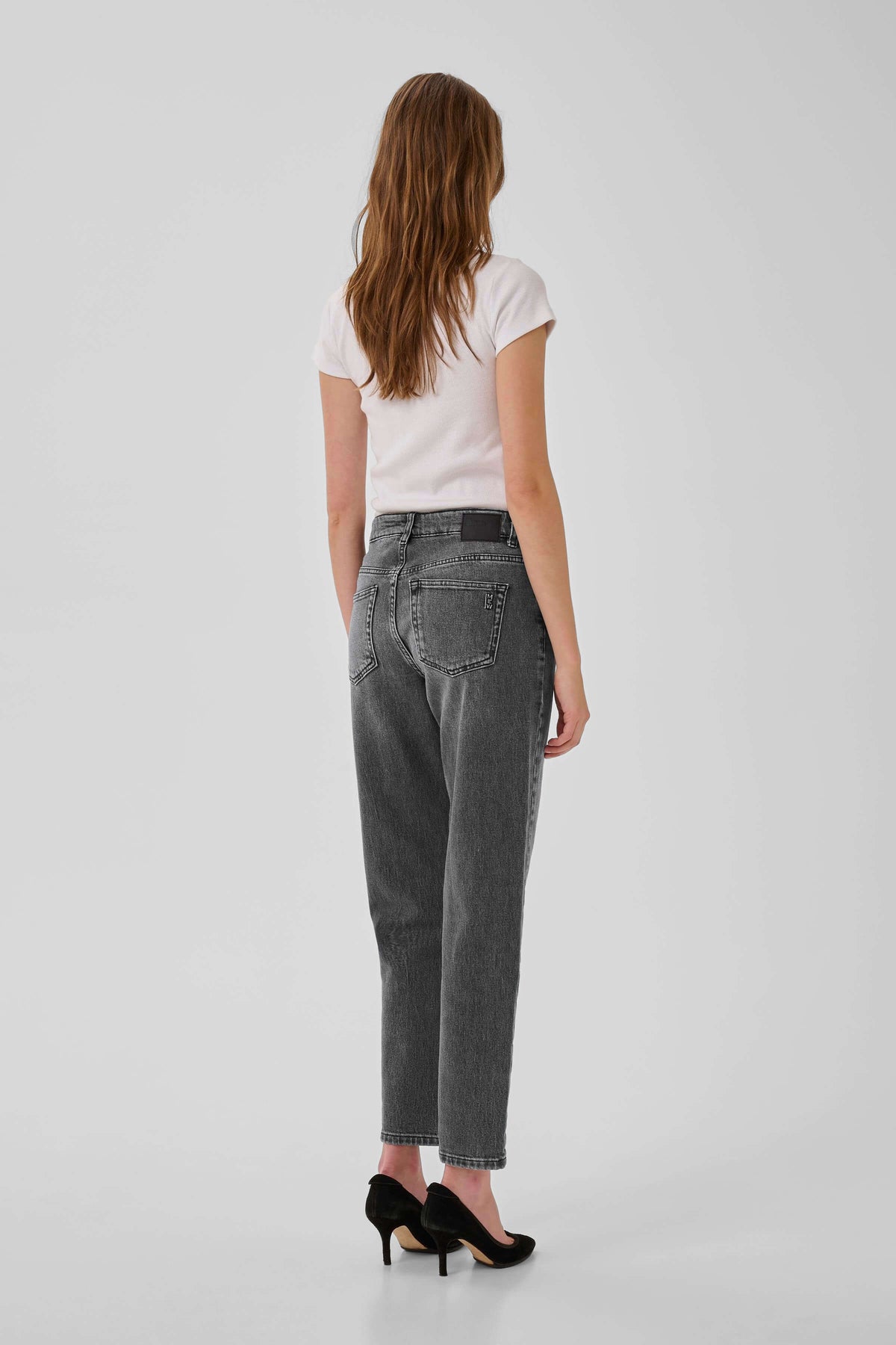 Back view of the My Essential Wardrobe tapered jeans