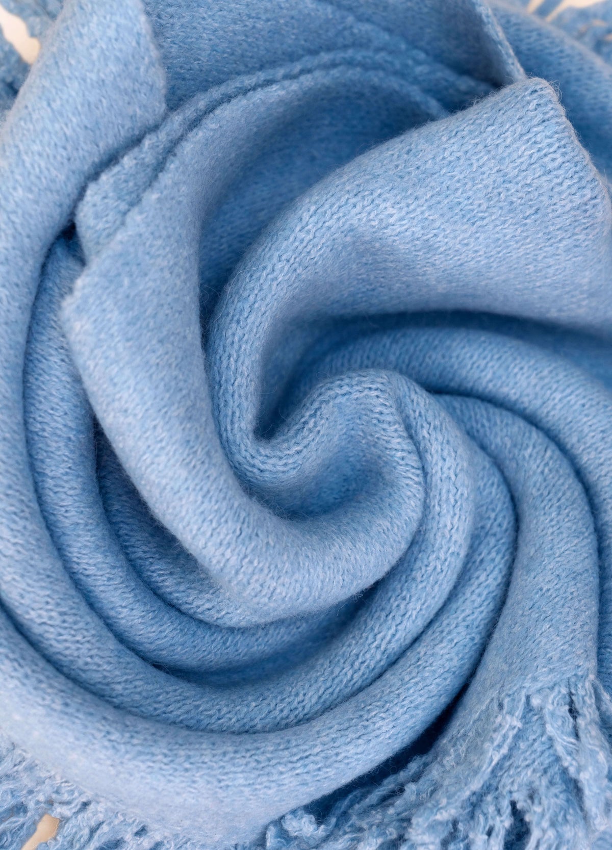 Powder Emily triangular winter scarf
