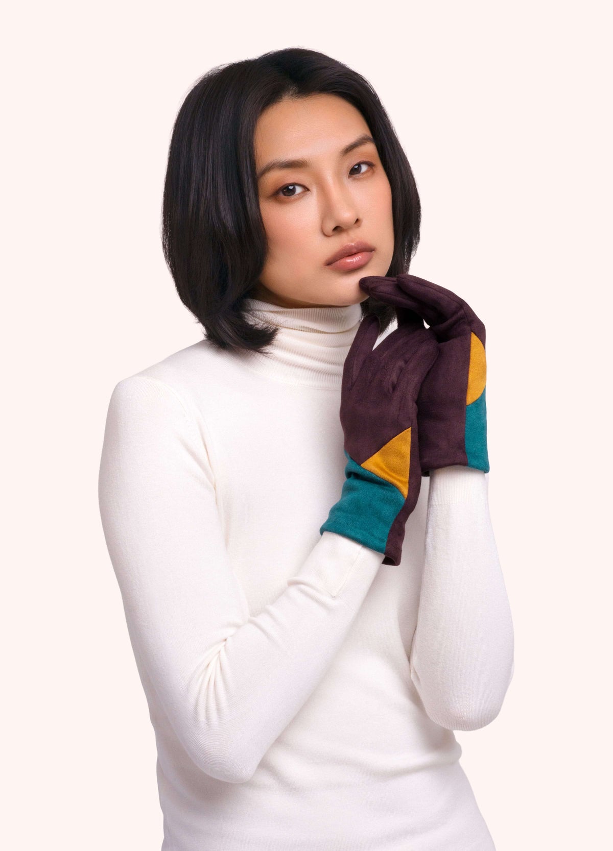 Powder Roma Gloves in Teal Mix