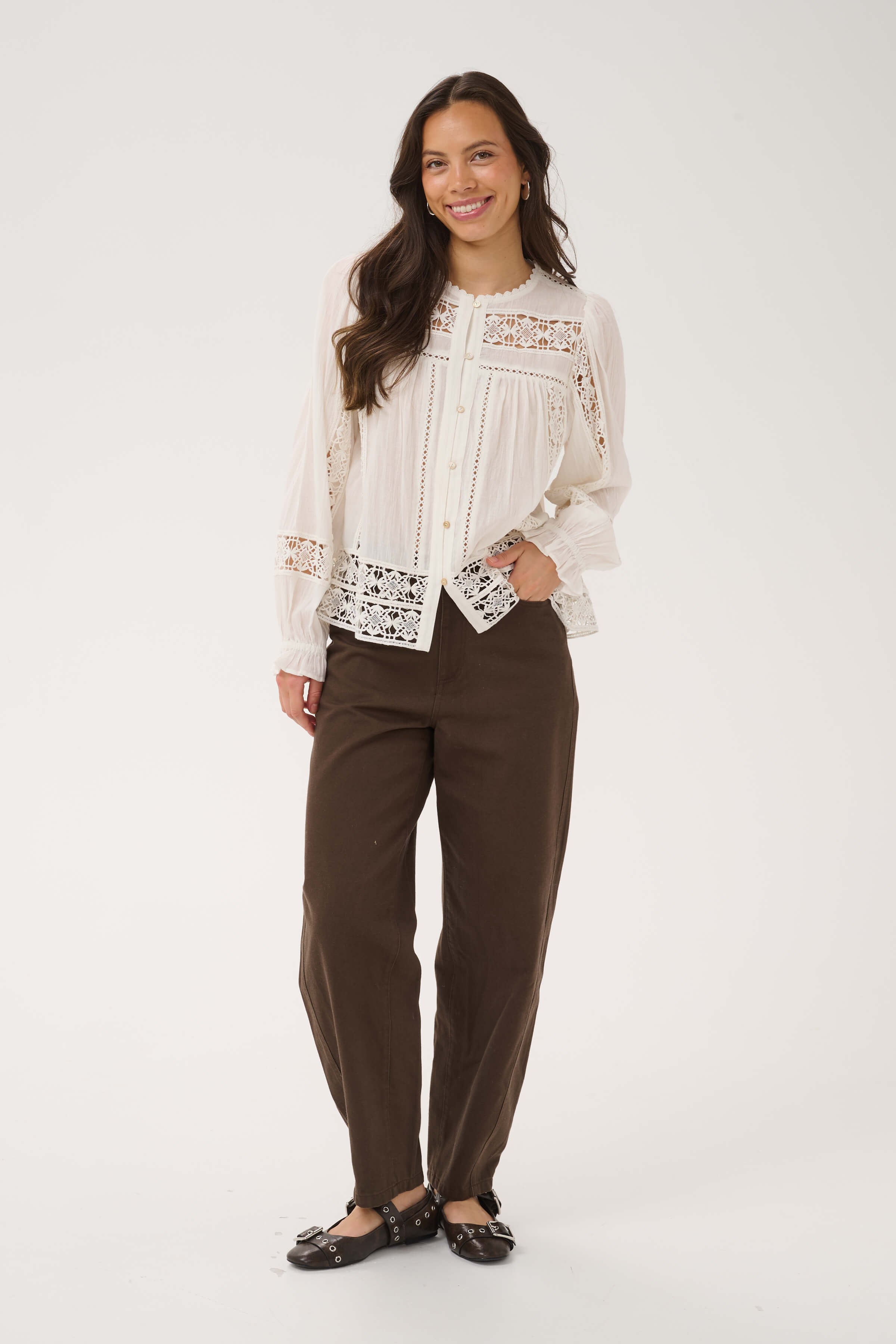 Saint Tropez JoannSZ Barrel Jeans with a high-rise waist