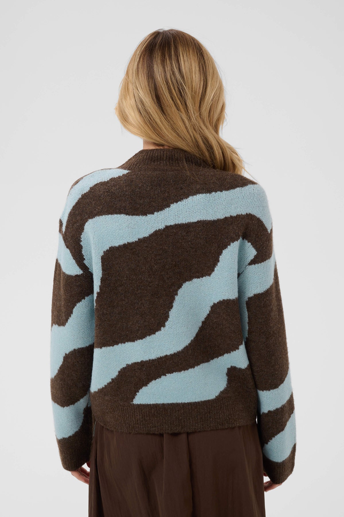 Women’s Saint Tropez patterned pullover with long sleeves