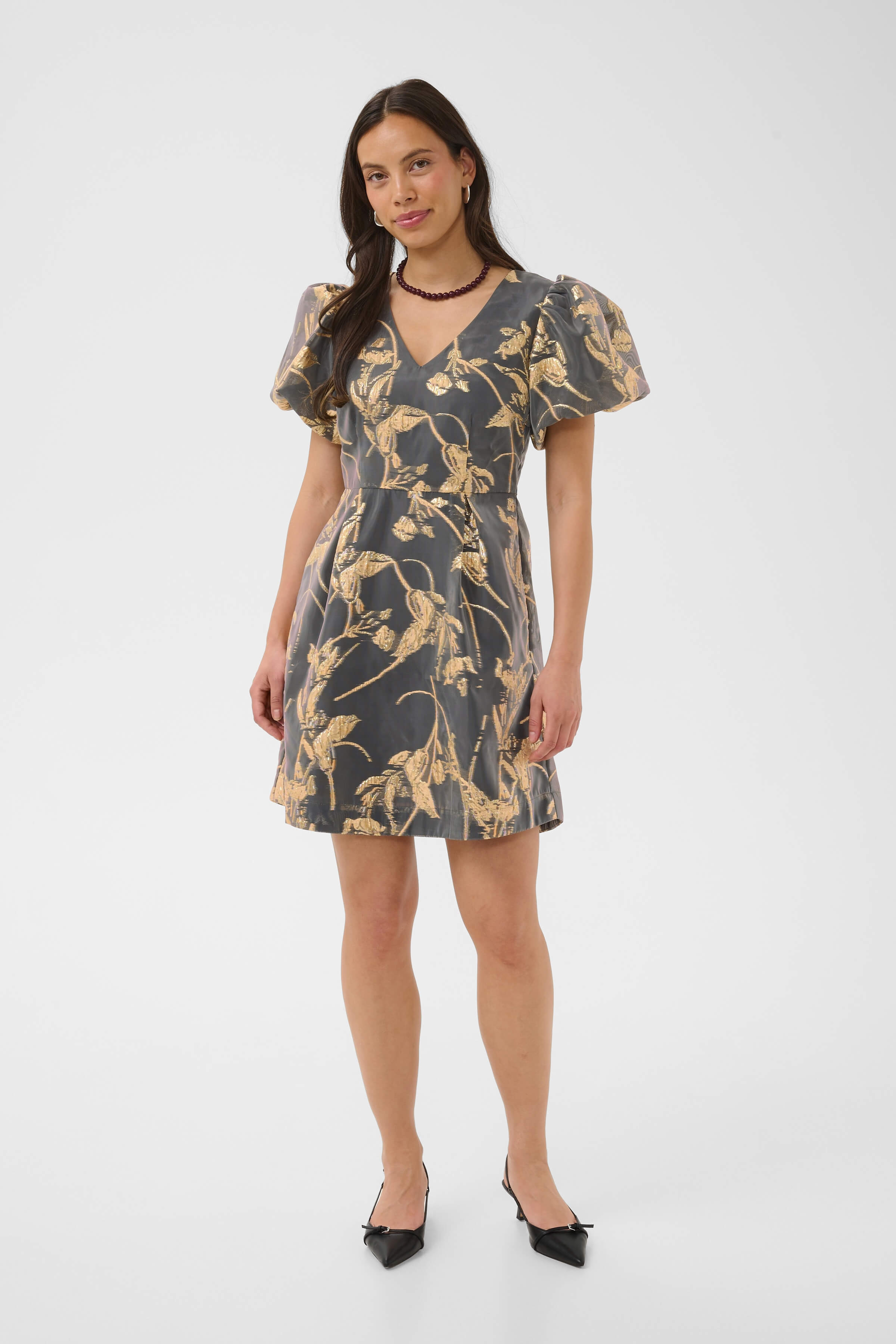 Saint Tropez TaditaSZ A-line dress with puff sleeves