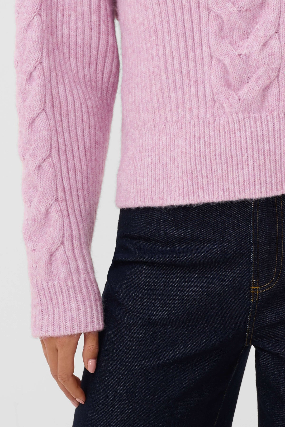 Saint Tropez TalmaSZ Pullover with cable-knit details