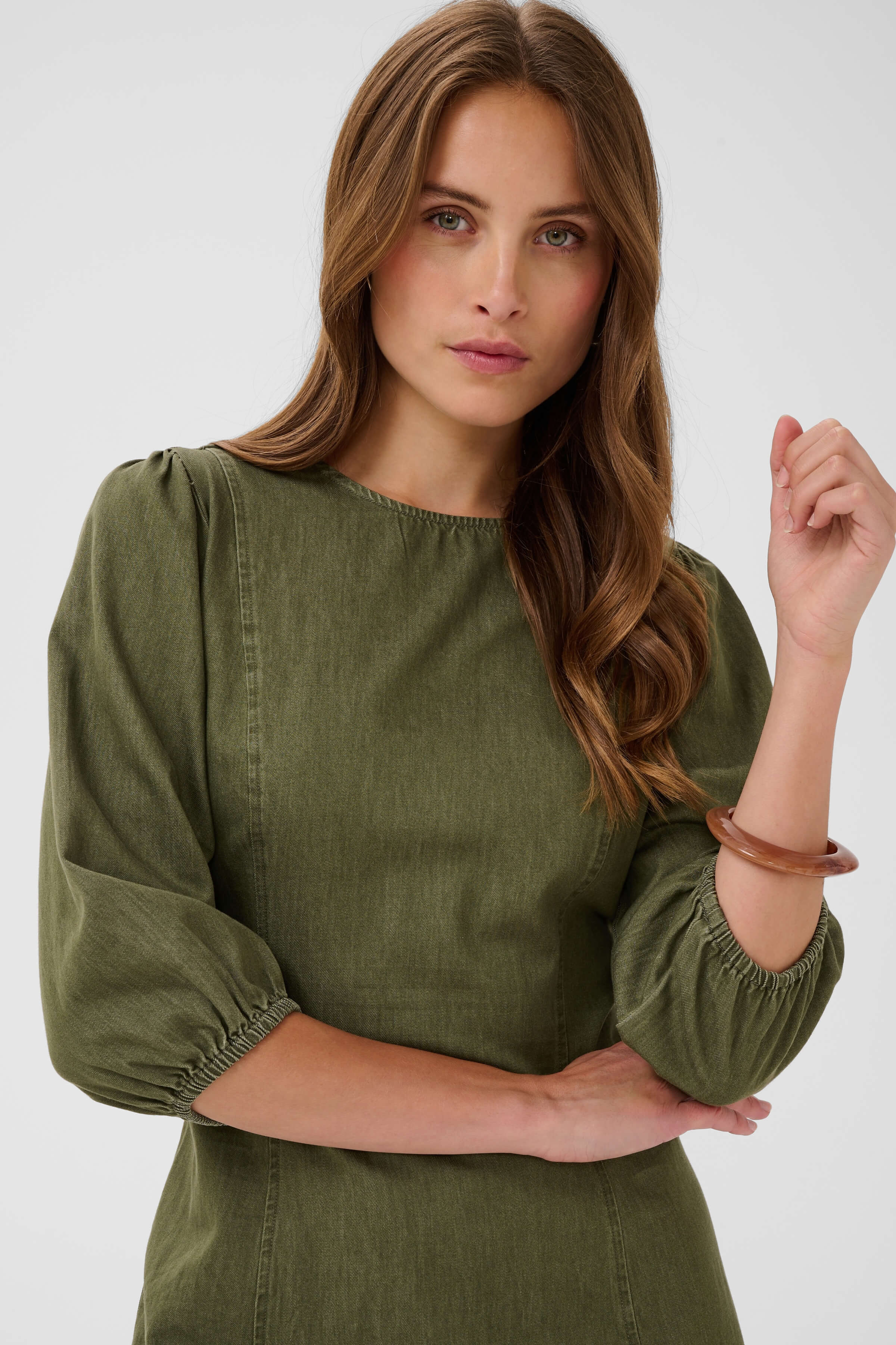 TitianaSZ above-the-knee dress with panel seams