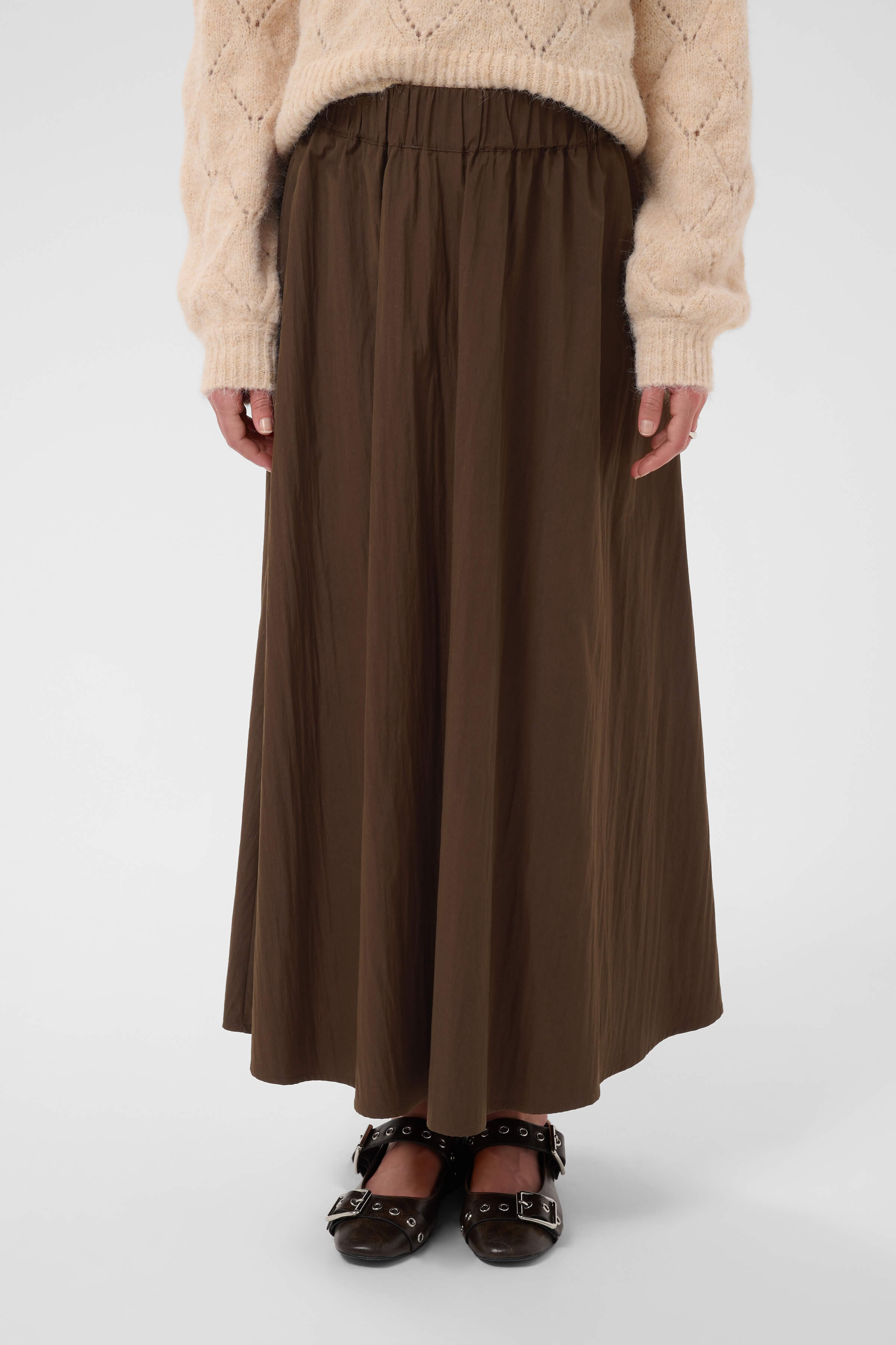 Women’s long skirt with a soft flowing drape
