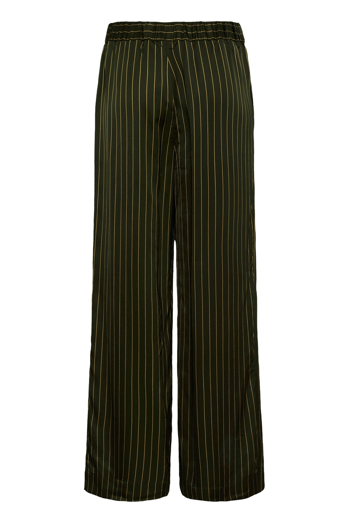 Back view of the Soaked in Luxury Cinna pinstripe trousers