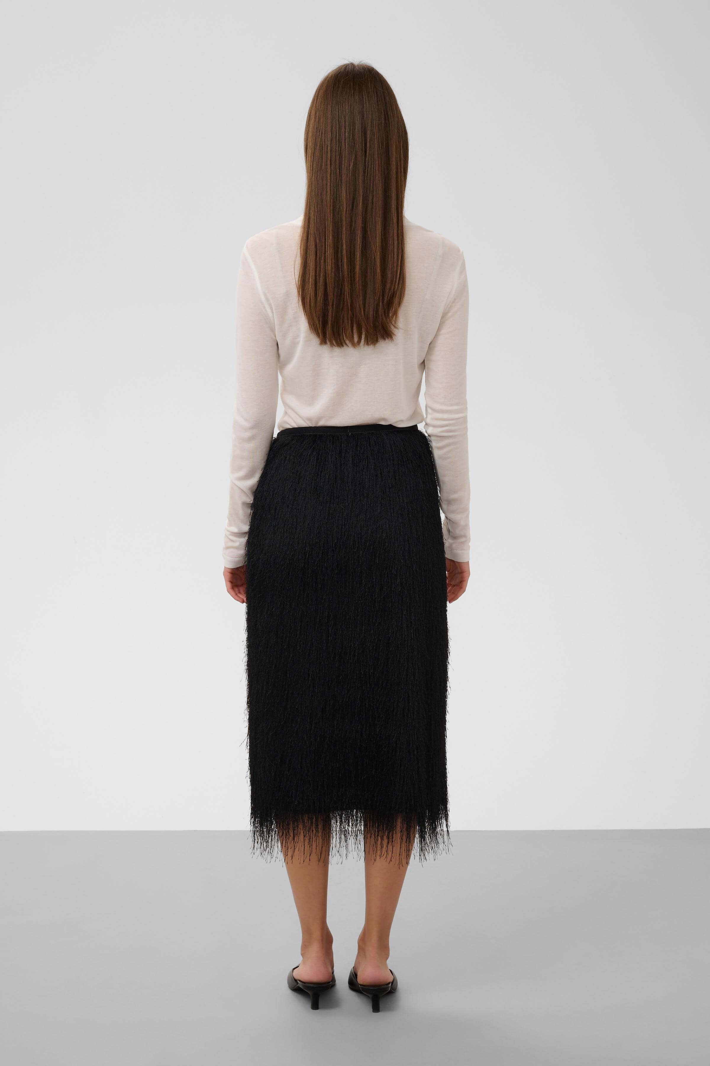 Back view of the Soaked in Luxury Dacre pencil skirt