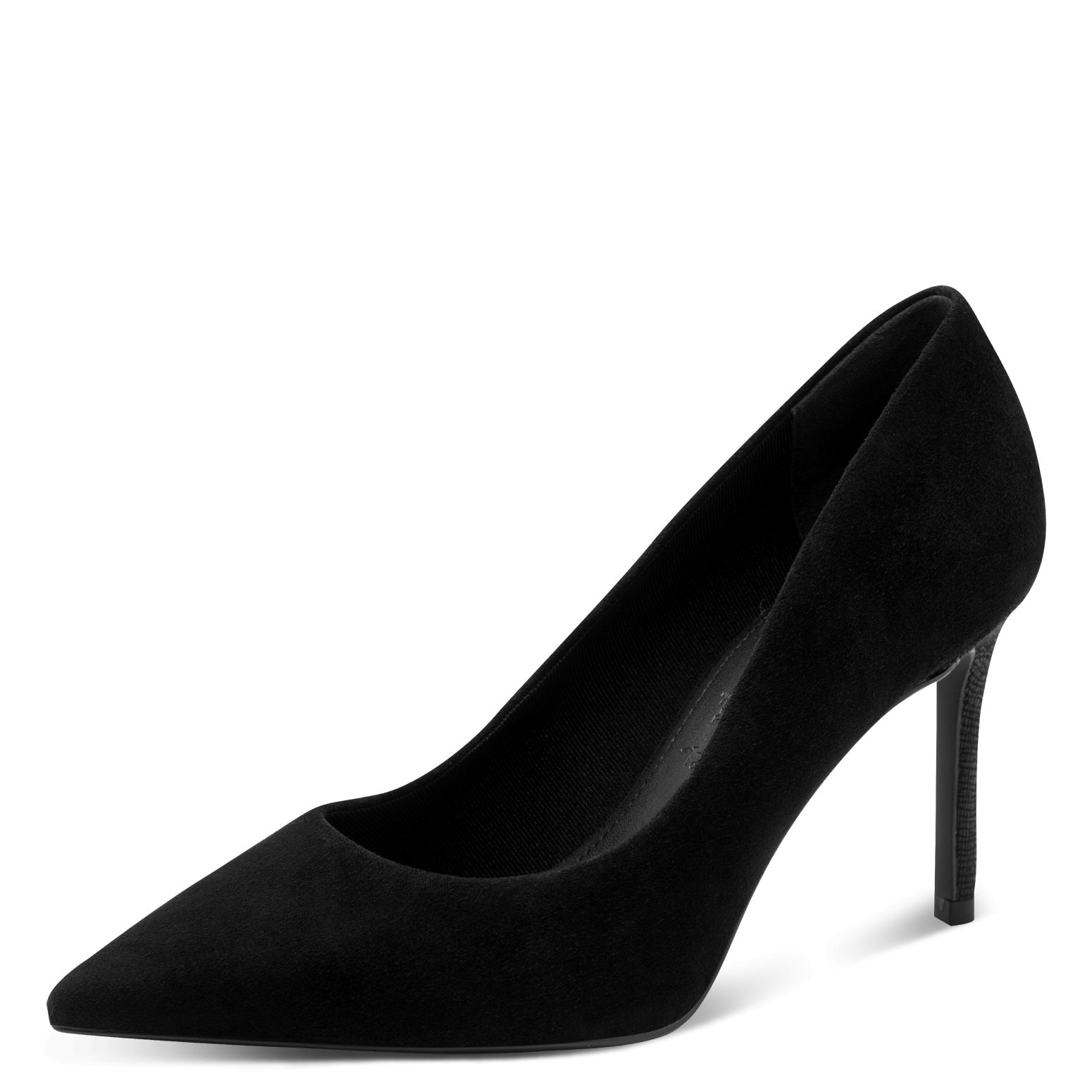 Black high-heeled shoe from Tamaris