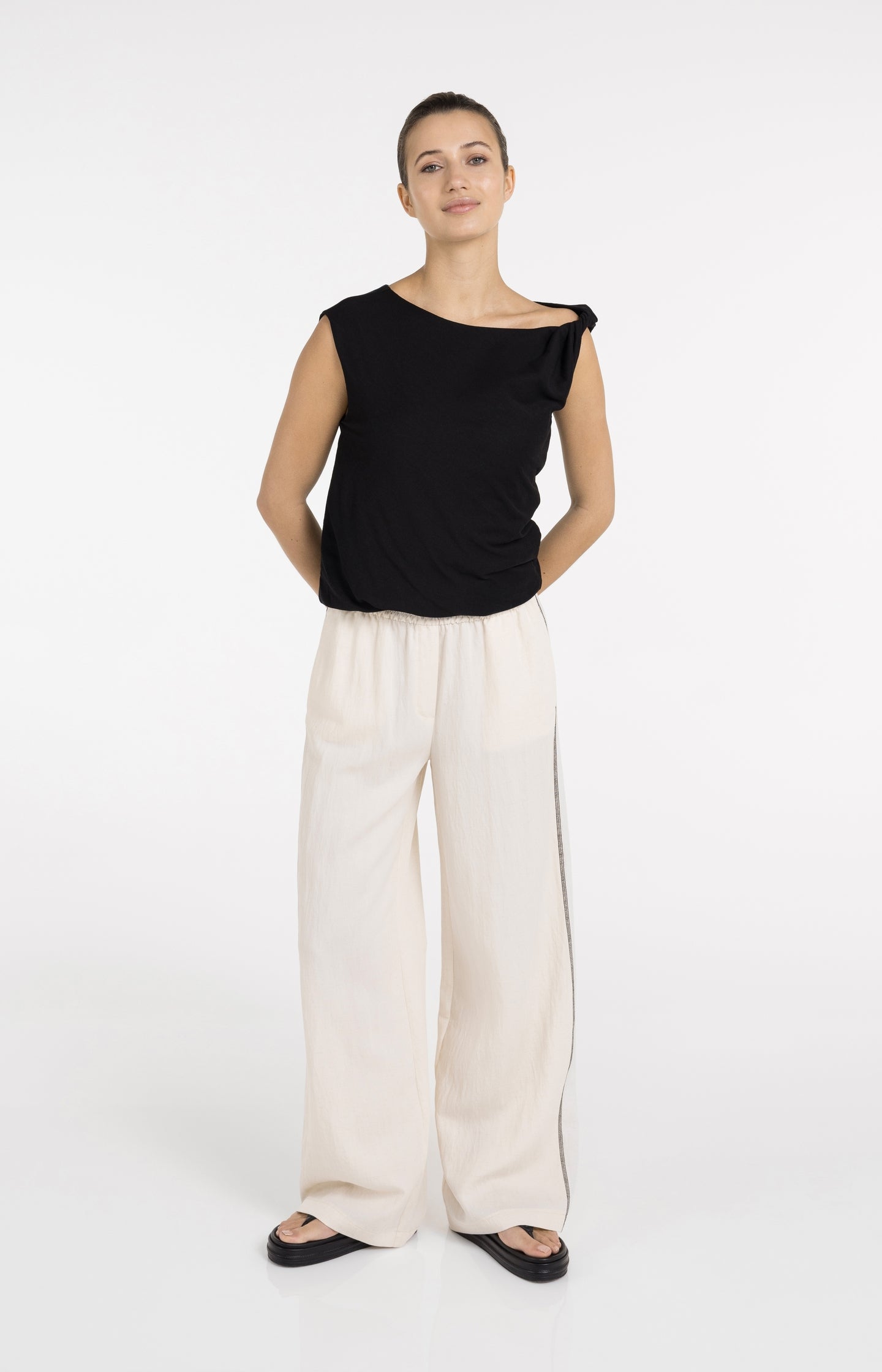Cream summer trousers