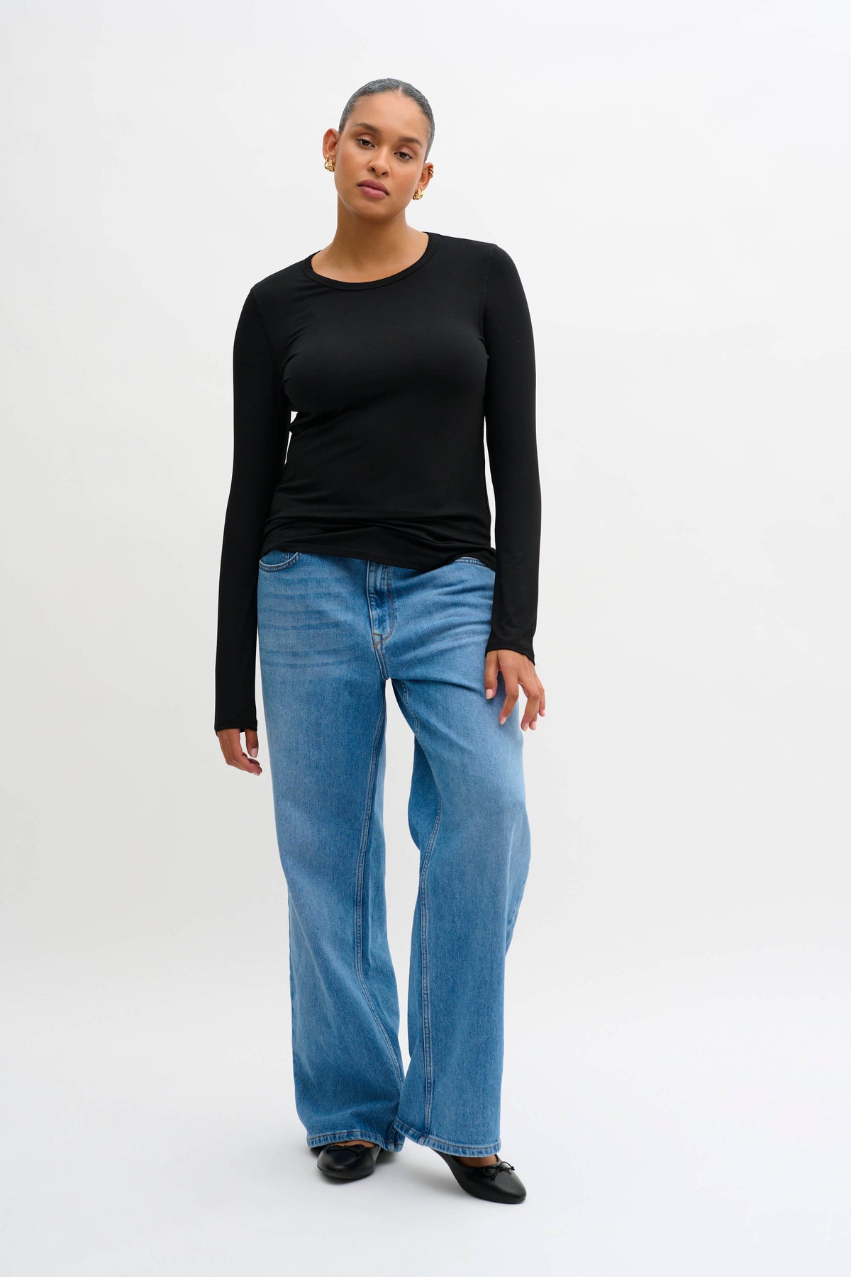 My Essential Wardrobe soft modal top with minimalist design