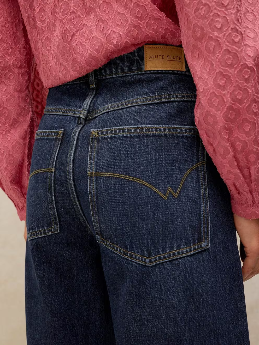 White Stuff 446871 five-pocket jeans back view