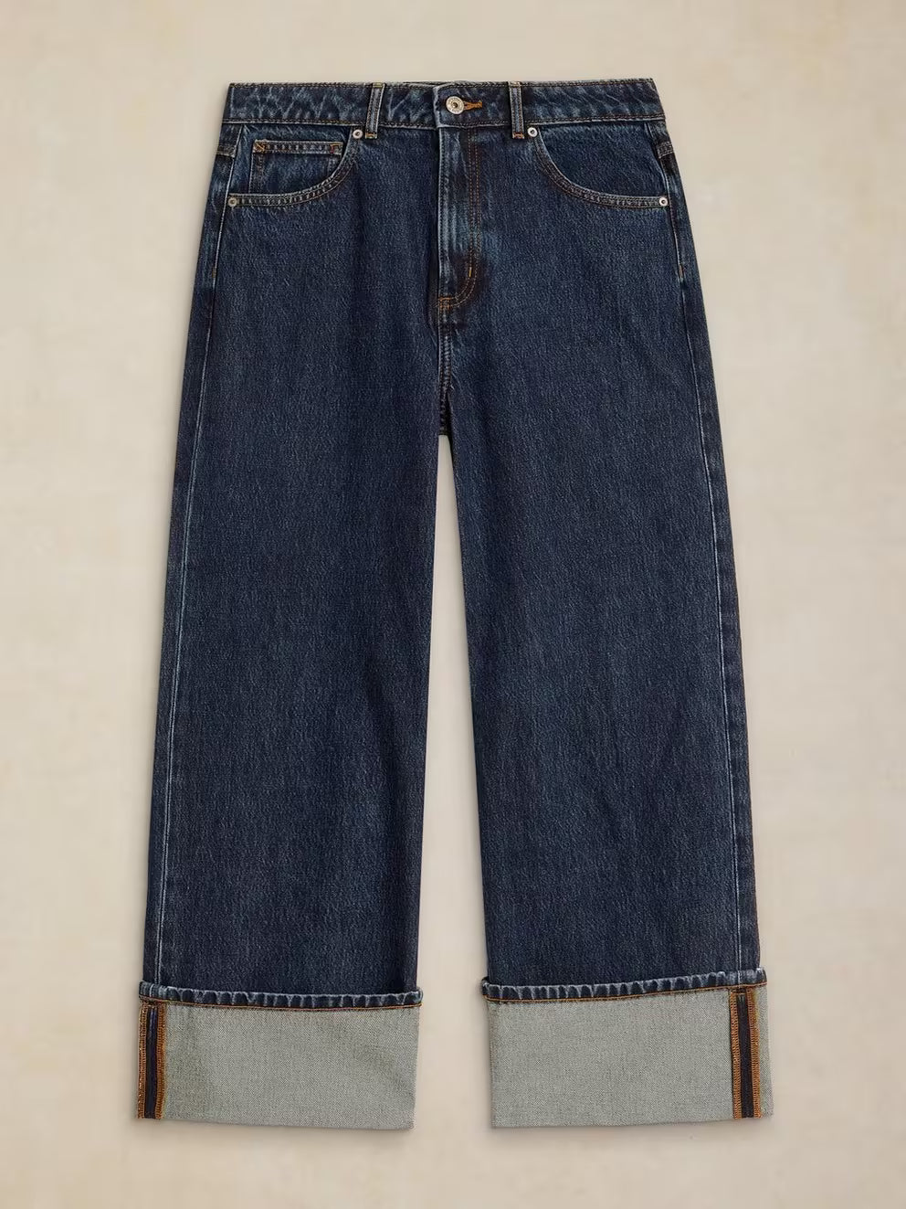 White Stuff Bailey jeans with fixed turn-up hems