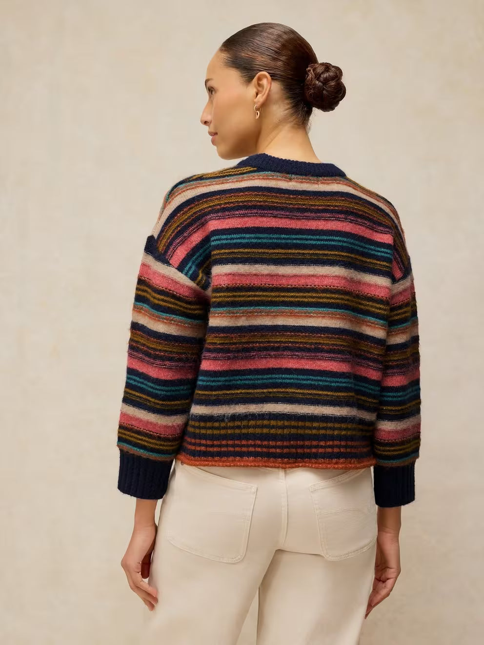 White Stuff 446750 long-sleeve jumper back view