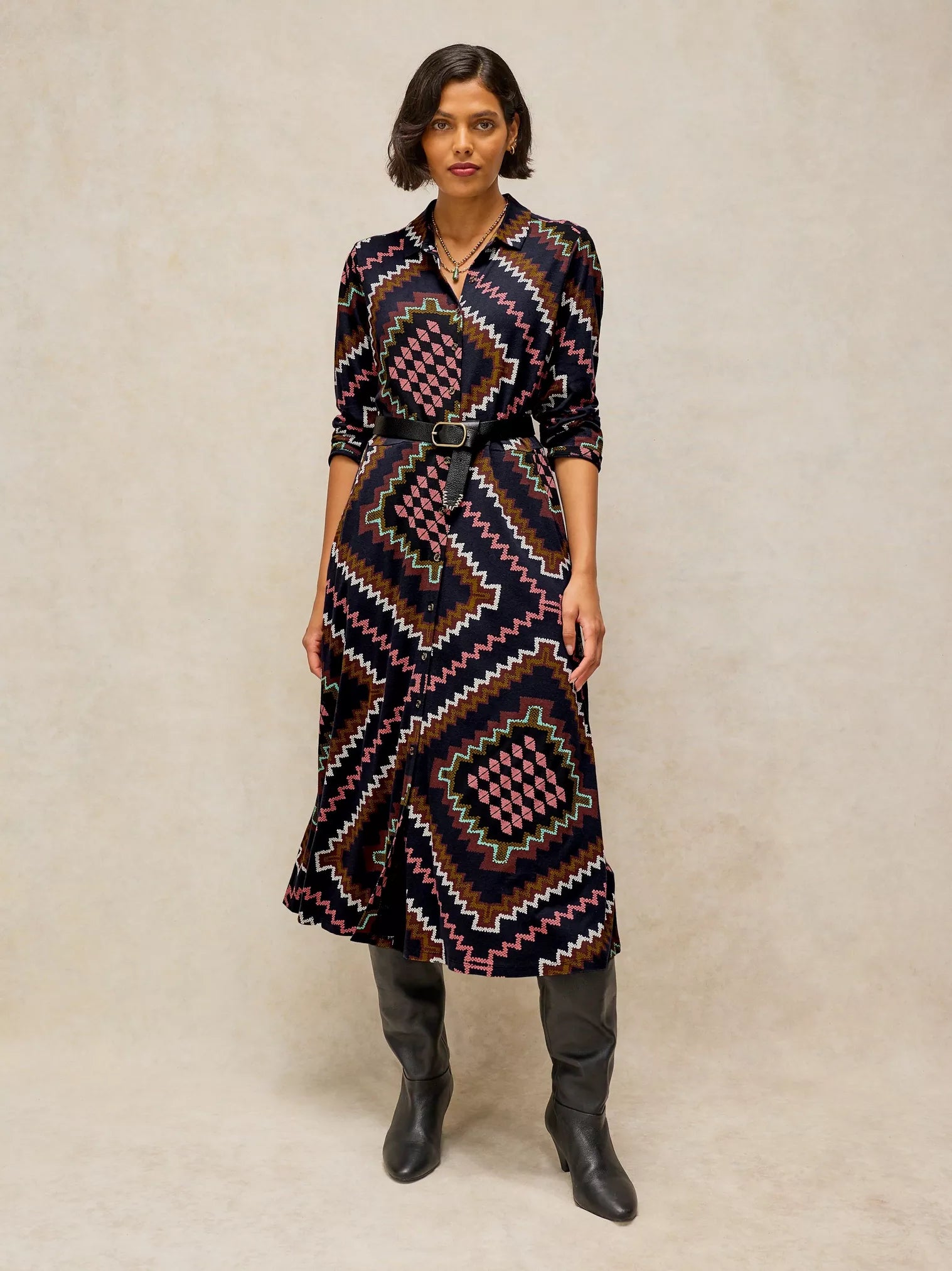 White Stuff Rua midi dress with practical pockets