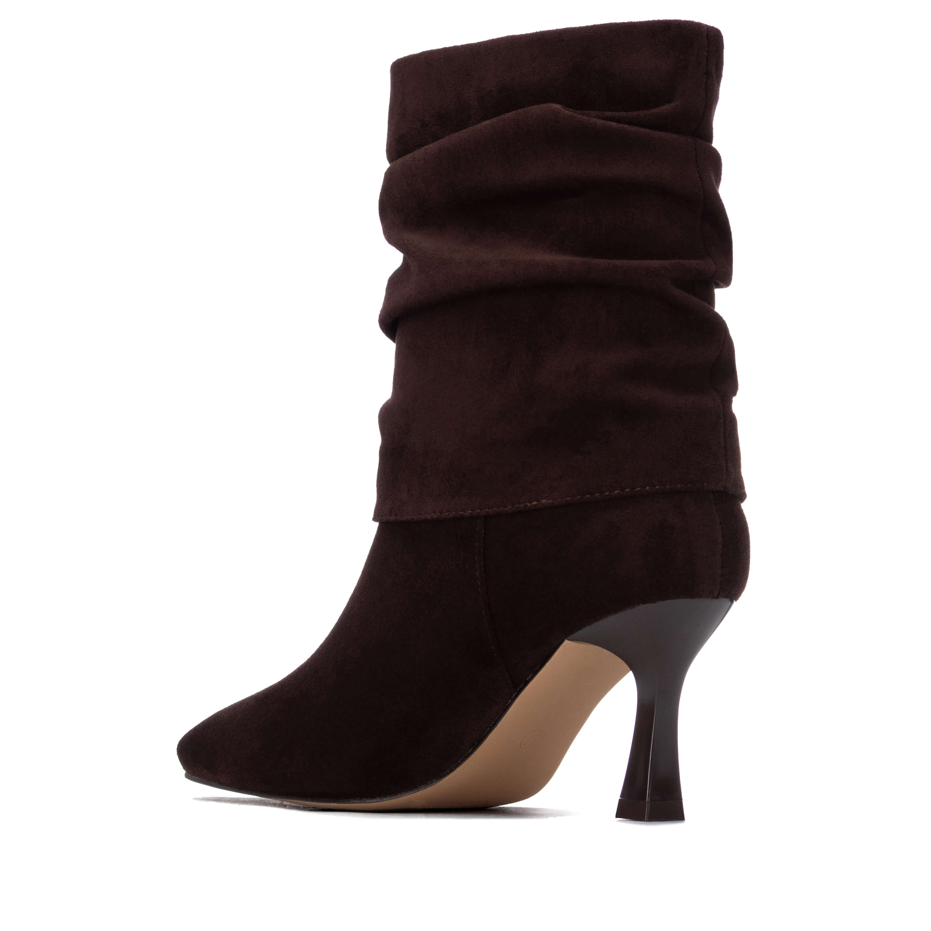 Xti mid-shaft boot with a soft textile finish