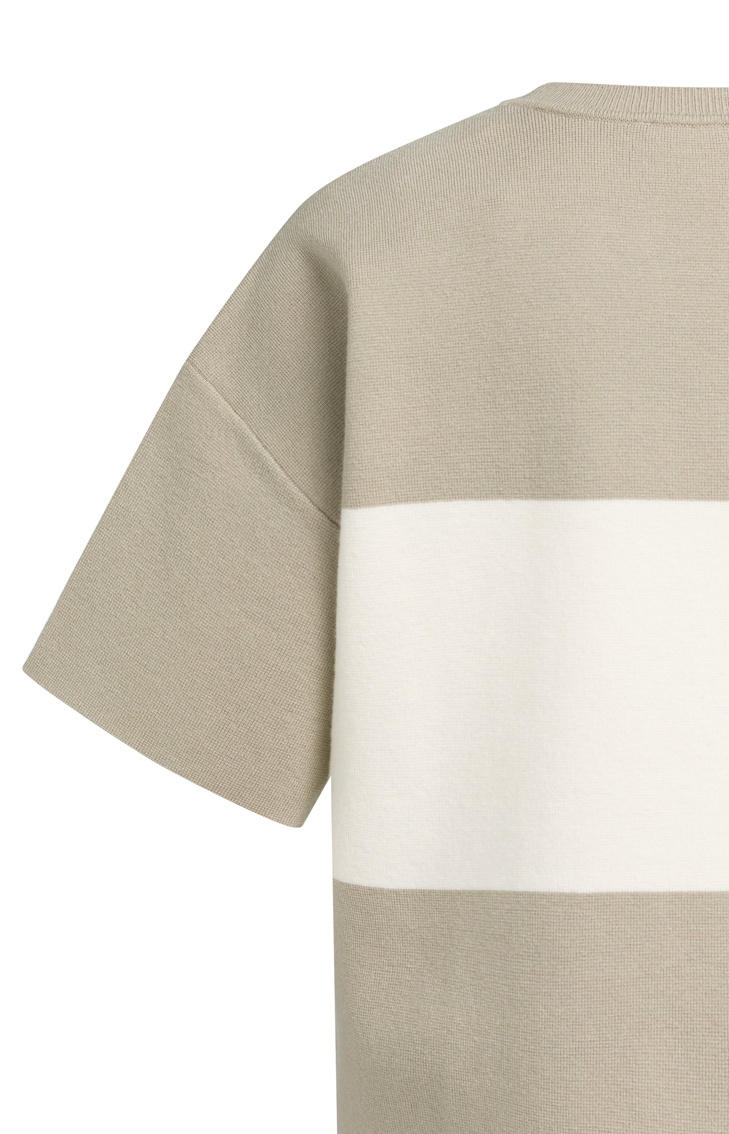 YAYA Knitted Block Stripe Top