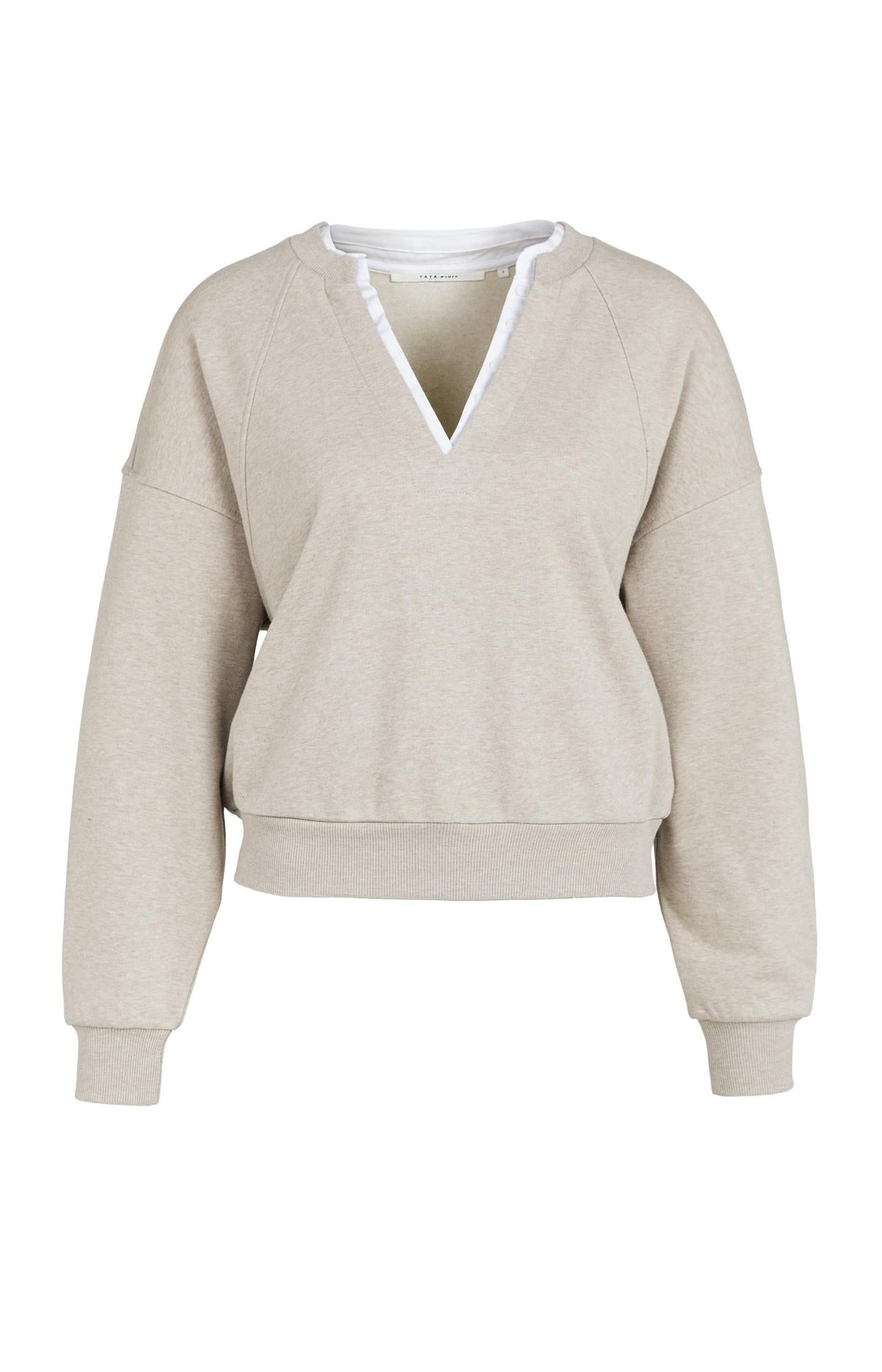 YAYA oversized sweatshirt with long raglan sleeves