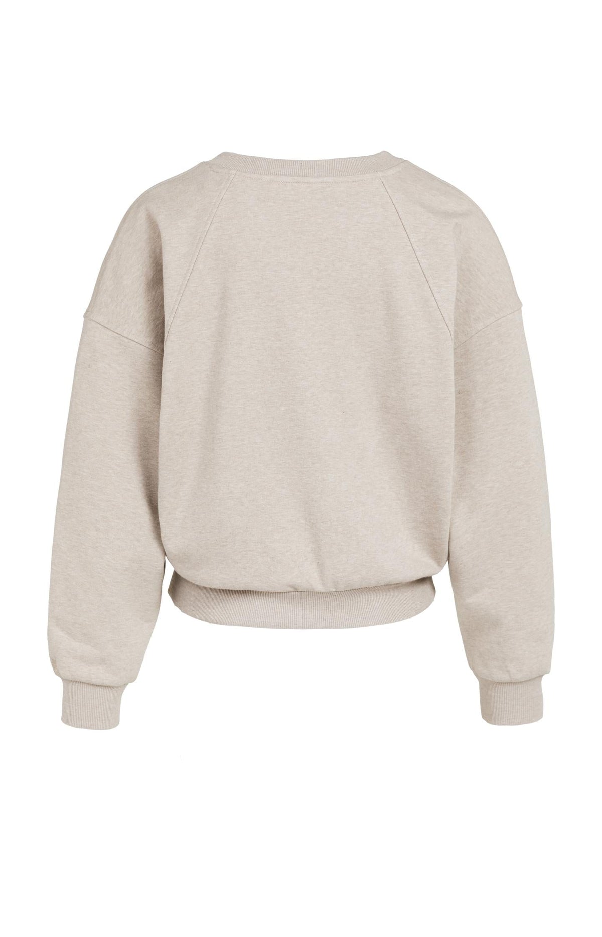 YAYA sweatshirt with wide ribbed cuffs and hem